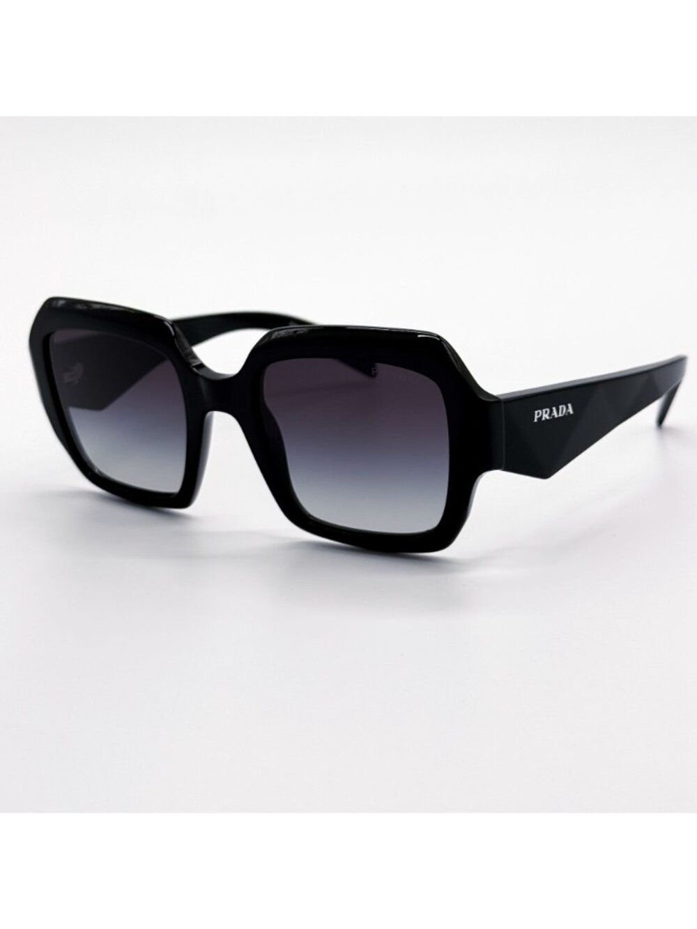 NEW PRADA SUNGLASSES PR28ZS 16K90A OVERSIZED BLACK WOMEN EYEWEAR PR 28ZS, SPR 28 - Picture 2 of 9